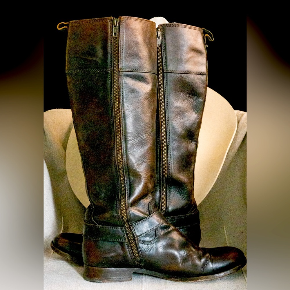 Frye Melissa Harness Inside Zip Extended Calf